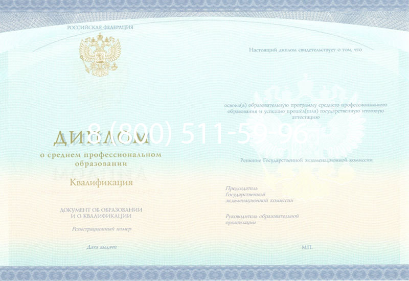 Купить Диплом колледжа (Спецбланк) 2014-2024 года в Череповце Купить Диплом колледжа (Спецбланк) 2014-2024 года в Череповце